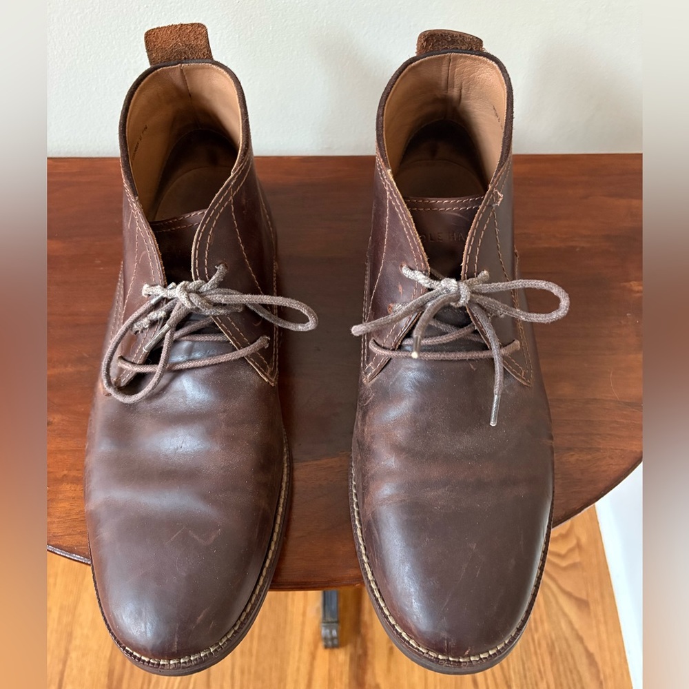 Size 11.5 COLE HAAN Leather ankle boots